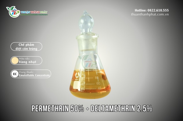 Chế phẩm diệt côn trùng PERMETHRIN 50% + DELTAMETHRIN 2.5% - IPROMAN 525EC